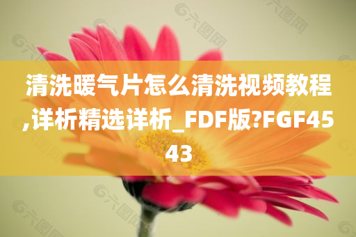 清洗暖气片怎么清洗视频教程,详析精选详析_FDF版?FGF4543