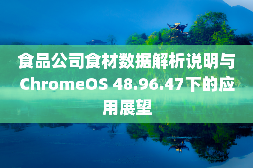 食品公司食材数据解析说明与ChromeOS 48.96.47下的应用展望