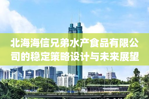 北海海信兄弟水产食品有限公司的稳定策略设计与未来展望