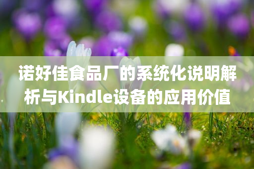 诺好佳食品厂的系统化说明解析与Kindle设备的应用价值