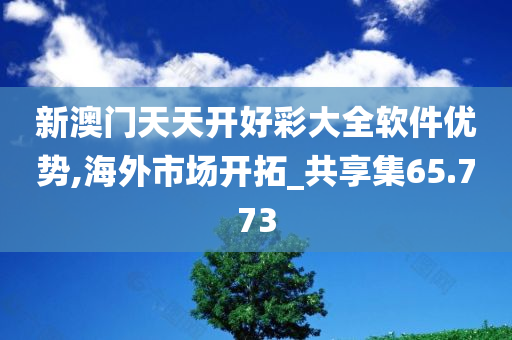 新澳门天天开好彩大全软件优势,海外市场开拓_共享集65.773