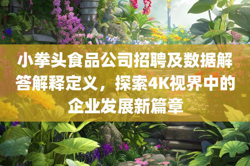 小拳头食品公司招聘及数据解答解释定义，探索4K视界中的企业发展新篇章