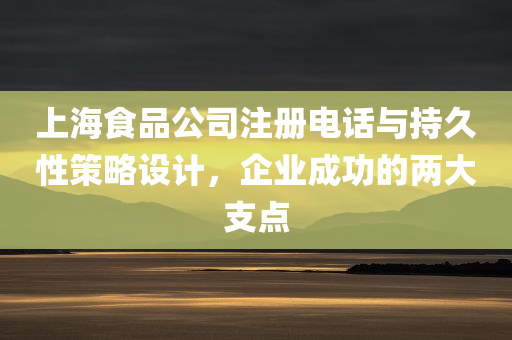 上海食品公司注册电话与持久性策略设计，企业成功的两大支点