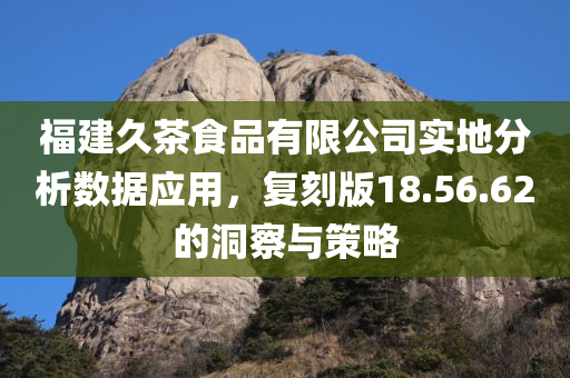 福建久茶食品有限公司实地分析数据应用，复刻版18.56.62的洞察与策略