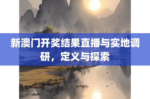 新澳门开奖结果直播与实地调研，定义与探索