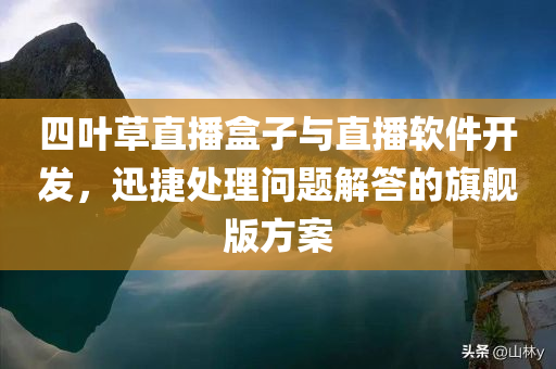 四叶草直播盒子与直播软件开发，迅捷处理问题解答的旗舰版方案