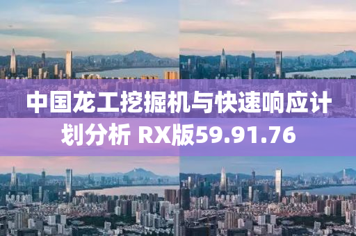 中国龙工挖掘机与快速响应计划分析 RX版59.91.76