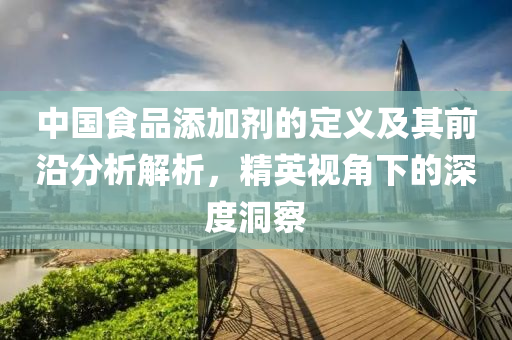 中国食品添加剂的定义及其前沿分析解析，精英视角下的深度洞察