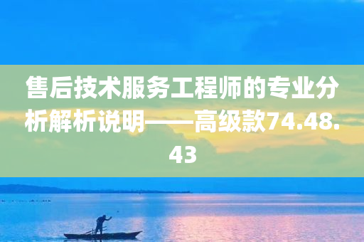 售后技术服务工程师的专业分析解析说明——高级款74.48.43