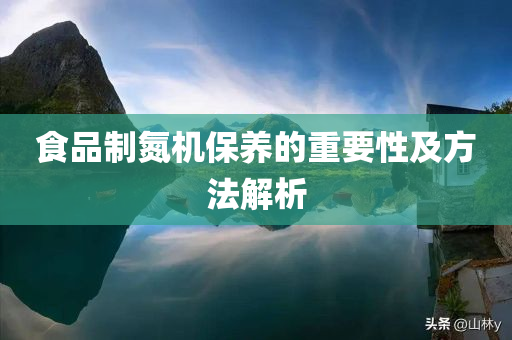 食品制氮机保养的重要性及方法解析