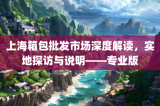 上海箱包批发市场深度解读，实地探访与说明——专业版