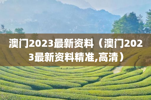 澳门2023最新资料（澳门2023最新资料精准,高清）