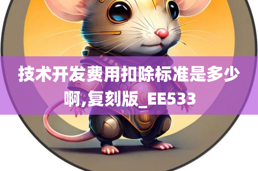 技术开发费用扣除标准是多少啊,复刻版_EE533