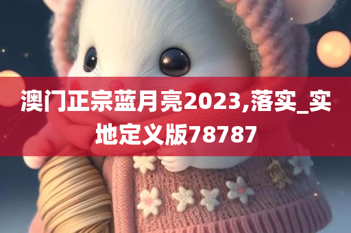 澳门正宗蓝月亮2023,落实_实地定义版78787