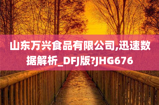 山东万兴食品有限公司,迅速数据解析_DFJ版?JHG676