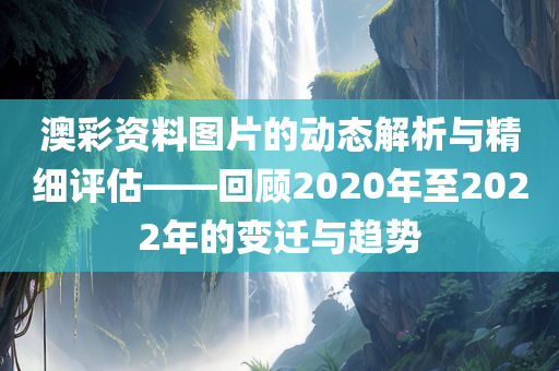 澳彩资料图片的动态解析与精细评估——回顾2020年至2022年的变迁与趋势