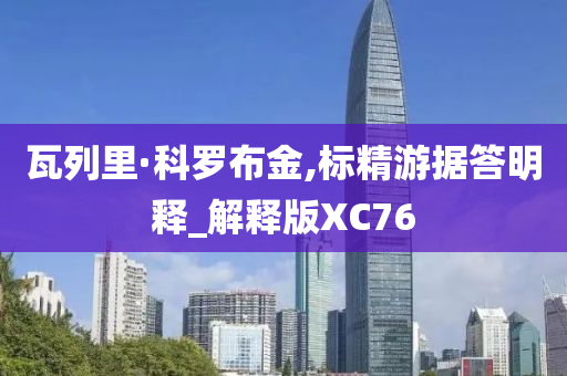 瓦列里·科罗布金,标精游据答明释_解释版XC76