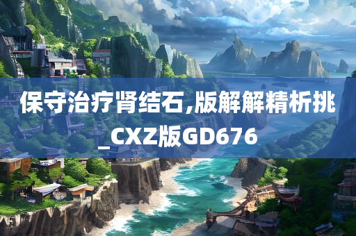 保守治疗肾结石,版解解精析挑_CXZ版GD676