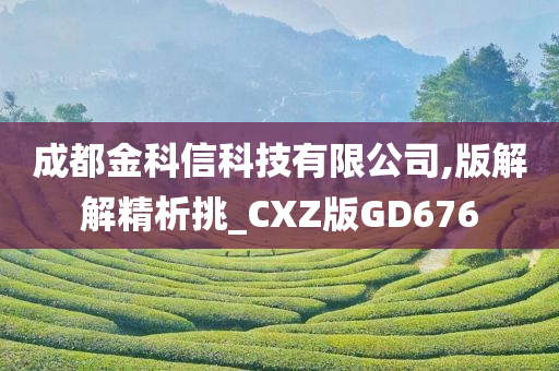 成都金科信科技有限公司,版解解精析挑_CXZ版GD676