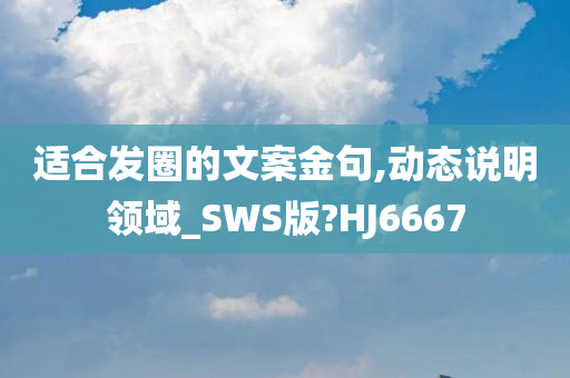 适合发圈的文案金句,动态说明领域_SWS版?HJ6667