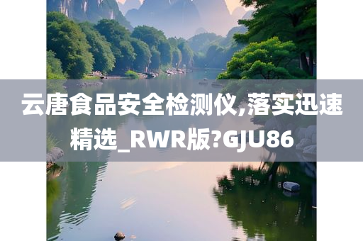 云唐食品安全检测仪,落实迅速精选_RWR版?GJU86