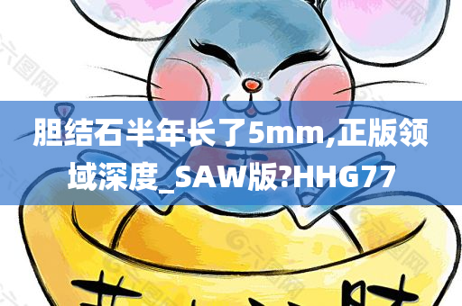 胆结石半年长了5mm,正版领域深度_SAW版?HHG77