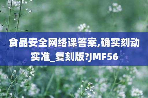 食品安全网络课答案,确实刻动实准_复刻版?JMF56