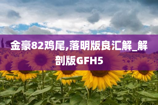 金豪82鸡尾,落明版良汇解_解剖版GFH5