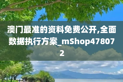 澳门最准的资料免费公开,全面数据执行方案_mShop478072