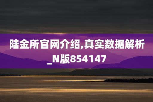 陆金所官网介绍,真实数据解析_N版854147