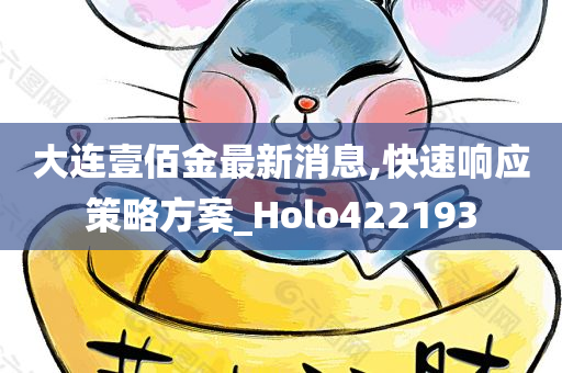 大连壹佰金最新消息,快速响应策略方案_Holo422193