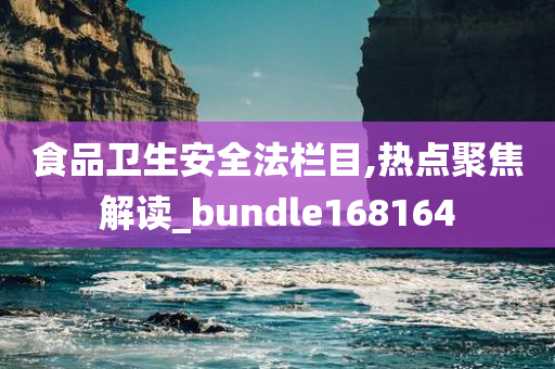 食品卫生安全法栏目,热点聚焦解读_bundle168164