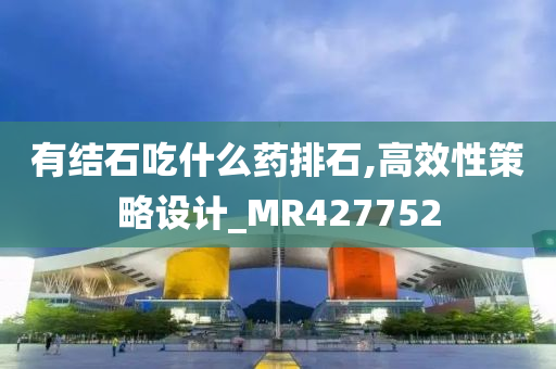 有结石吃什么药排石,高效性策略设计_MR427752