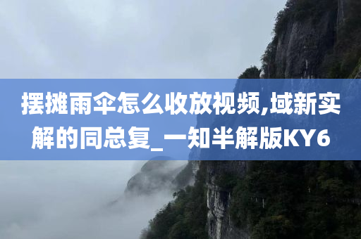 摆摊雨伞怎么收放视频,域新实解的同总复_一知半解版KY6