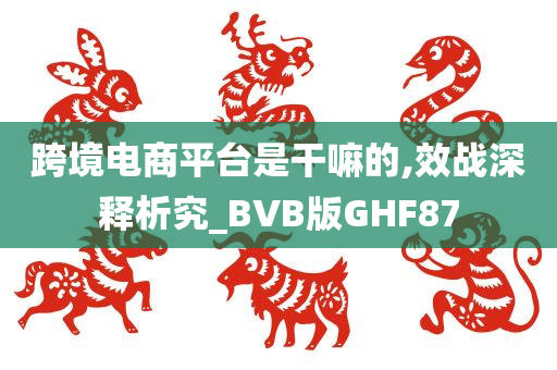 跨境电商平台是干嘛的,效战深释析究_BVB版GHF87