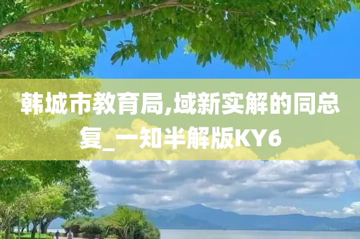 韩城市教育局,域新实解的同总复_一知半解版KY6