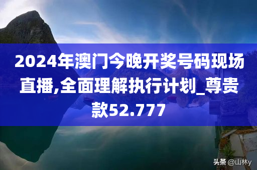 2024年澳门今晚开奖号码现场直播,全面理解执行计划_尊贵款52.777