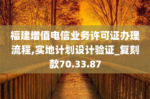 福建增值电信业务许可证办理流程,实地计划设计验证_复刻款70.33.87