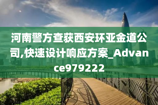 河南警方查获西安环亚金道公司,快速设计响应方案_Advance979222