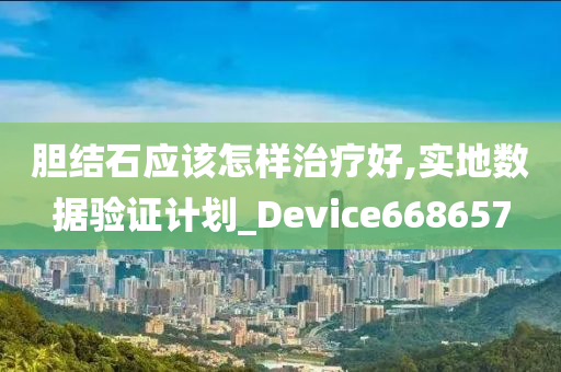 胆结石应该怎样治疗好,实地数据验证计划_Device668657