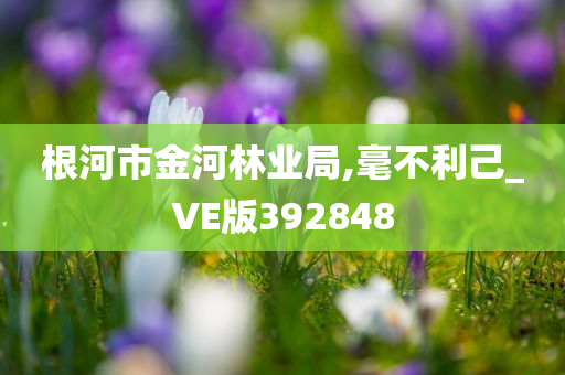 根河市金河林业局,毫不利己_VE版392848