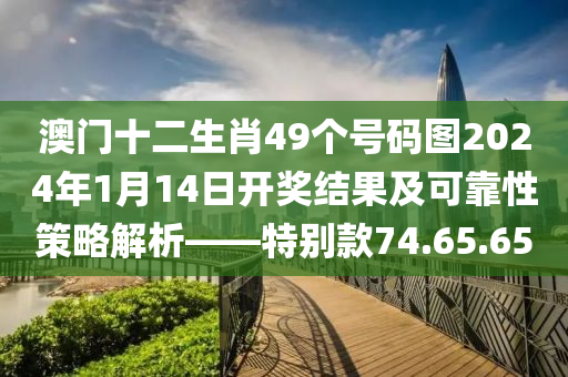 澳门十二生肖49个号码图2024年1月14日开奖结果及可靠性策略解析——特别款74.65.65