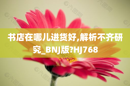 书店在哪儿进货好,解析不齐研究_BNJ版?HJ768