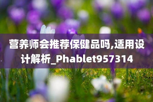 营养师会推荐保健品吗,适用设计解析_Phablet957314