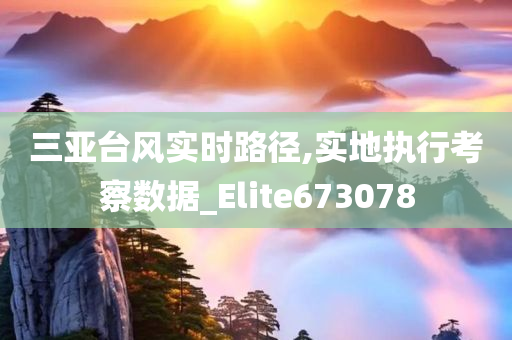 三亚台风实时路径,实地执行考察数据_Elite673078