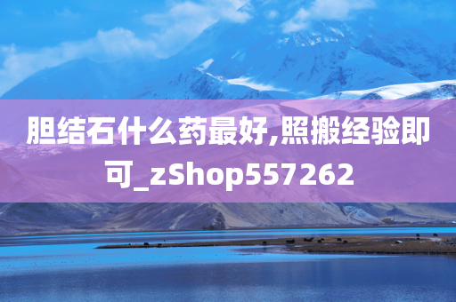 胆结石什么药最好,照搬经验即可_zShop557262