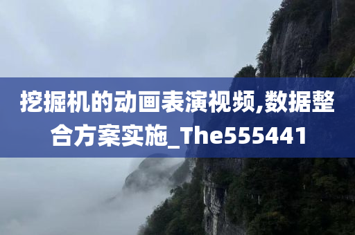 挖掘机的动画表演视频,数据整合方案实施_The555441