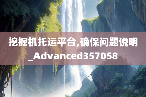 挖掘机托运平台,确保问题说明_Advanced357058