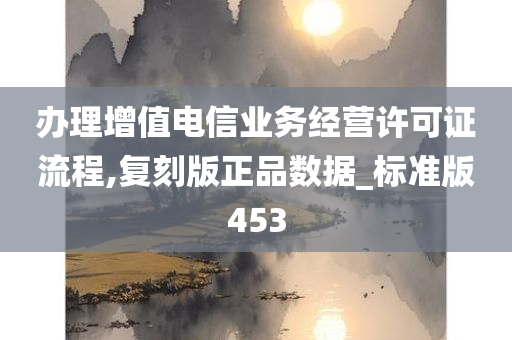 办理增值电信业务经营许可证流程,复刻版正品数据_标准版453