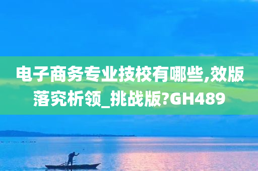 电子商务专业技校有哪些,效版落究析领_挑战版?GH489